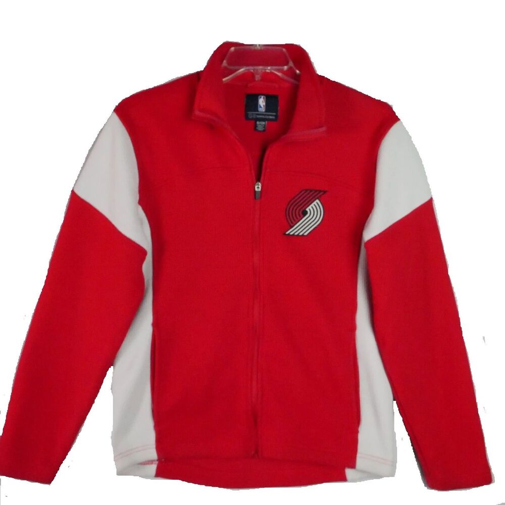 GIII Carl Banks Size S Throwback Portland Trail Blazer NBA Sweater Jacket